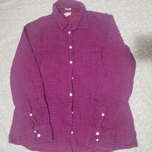 J.crew womens long sleeve flannel size M